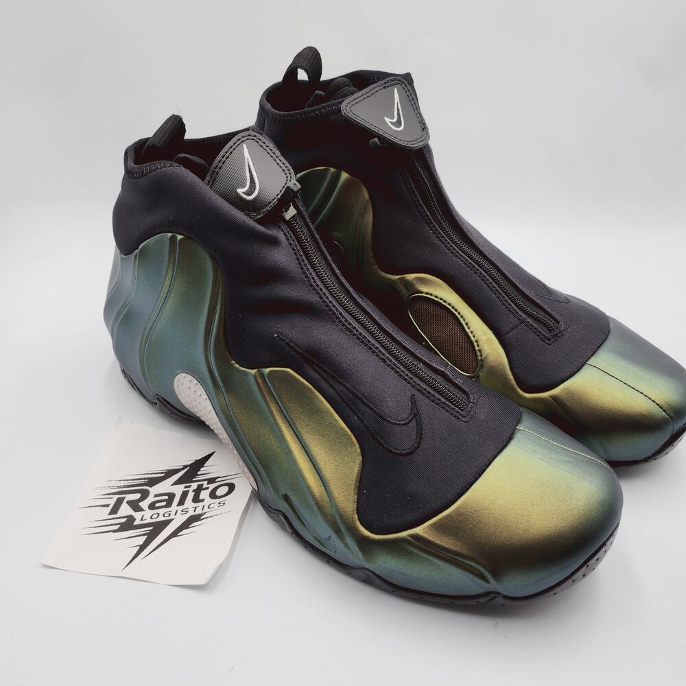 Mens Sz 8.5 Nike Basketball Shoes Air Flightposite 2024 Metallic Gold FV5582-700